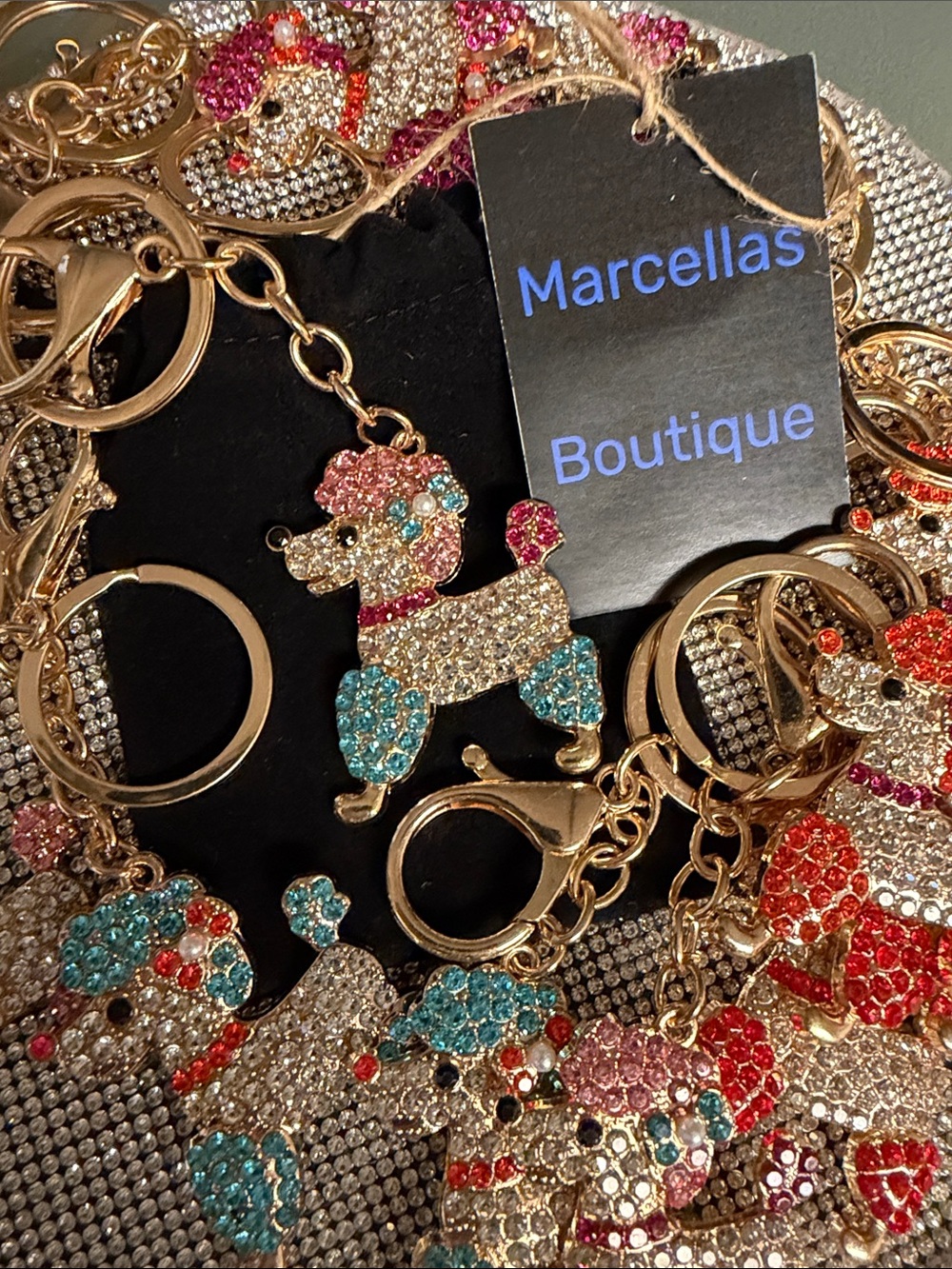 ❣️5/$25 Gold-Tone Poodle Crystal charm. Choose your color choice of one poodle 🐩 - Picture 2 of 3